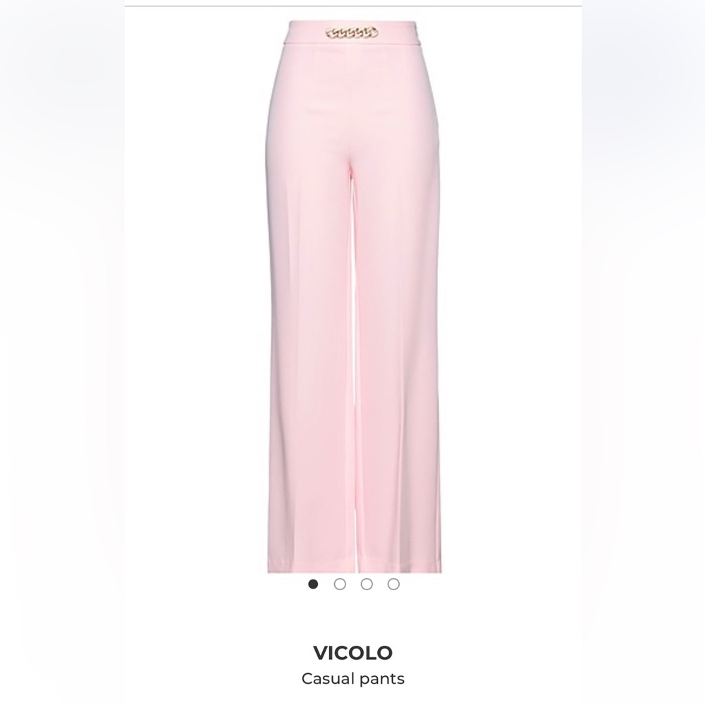 Vicolo pants, light pink, size Large US, 46 IT